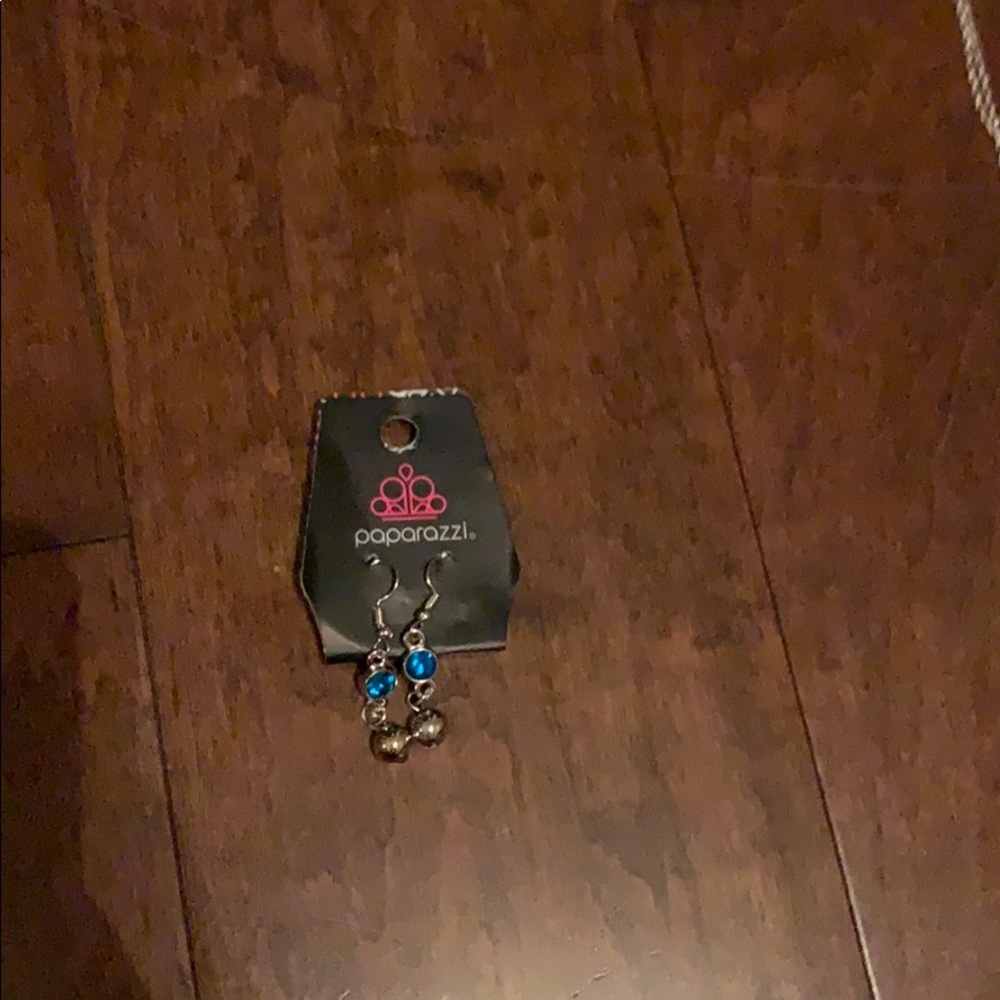 blue earrings